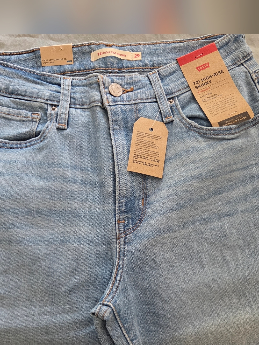 Levi's Skinny Jeans - Light Wash Blue